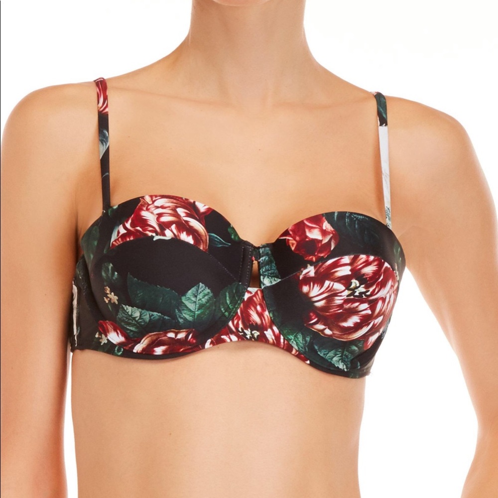 NWT Rachel Roy Secret Garden Swim Top